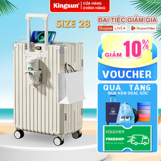 Vali Size 28 chính hãng Kingsun KS-155/T01/302 Nhựa ABS+PC Cao Cấp bảo hành 5 năm