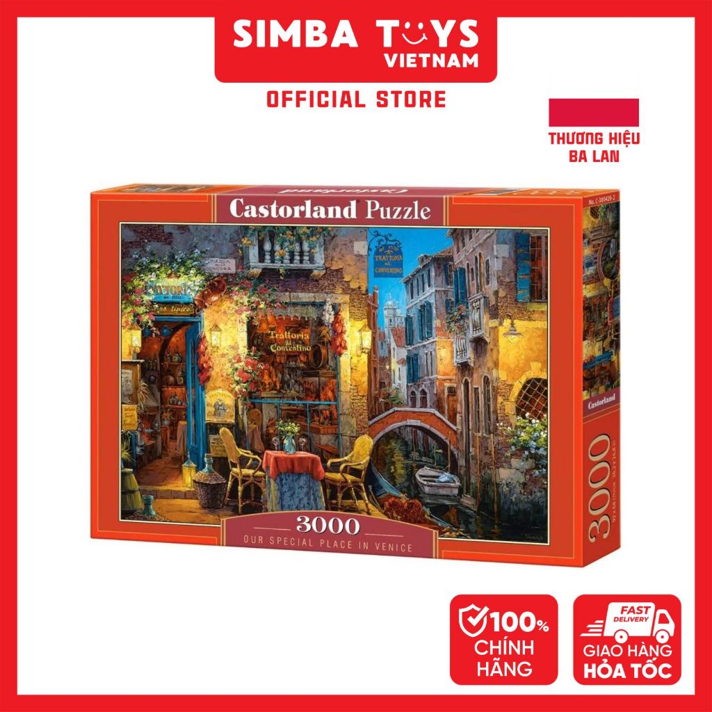 Đồ Chơi Xếp Hình Puzzle 3000 Mảnh CASTORLAND Our Special Place In Venice Jigsaw Puzzle C-300426 - Si