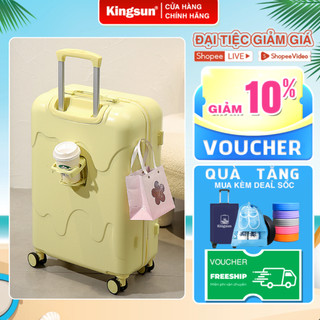 Vali Du Lịch Kingsun Vali du lịch cao cấp size 20/24 kiểu dáng que kem hottrend 2023 bảo hành 5 năm