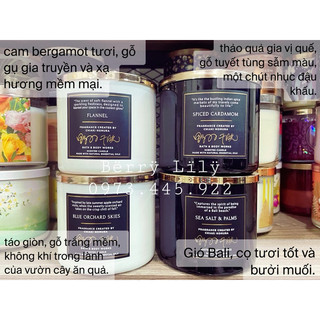 BST NẾN HIẾM 3 bấc BBW - INBOX ĐỂ LỰA VỎ & MÙI