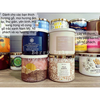 BST NẾN HIẾM 3 bấc BBW - INBOX ĐỂ LỰA VỎ & MÙI