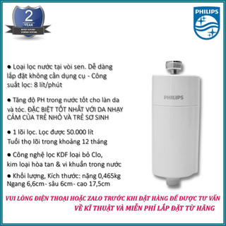 Bộ thiết bị lọc nước tại vòi sen philips awp1775/74 – công suất lọc 8 lít/1 phút