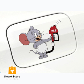 Decal Dán nắp bình xăng chuột Jerry