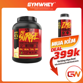 Sữa dinh dương tăng cơ nuôi cơ phục hồi cơ bắp whey isolate mutant iso surge 5lbs