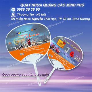 Quạt Nhựa Quảng Cáo Quạt Nhựa Cầm Tay Quạt Nhựa in trực tiếp