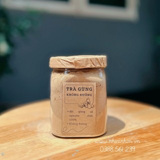 Trà Gừng Không Đường 220g Làm Thủ Công Từ Gừng Sẻ Nguyên Chất Không Chất Bảo Quản