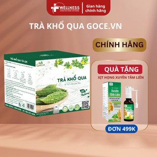 Trà khổ qua giảm cân túi lọc Goce, Hỗ trợ giảm đường huyết, Hộp 20 túi