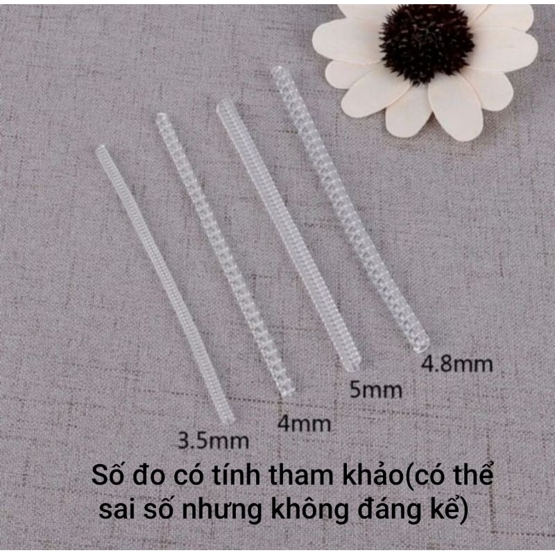 Set 4 dây silicone điều chỉnh kích cỡ nhẫn,quấn lưu trữ nhẫn chống bào mòn.