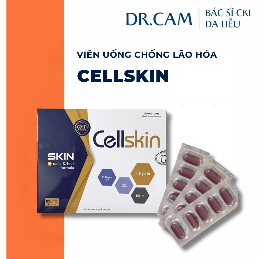 Viên Uống CELLSKIN – Giúp làm giảm quá trình lão hóa, ngăn ngừa rụng tóc - Dr. Cam
