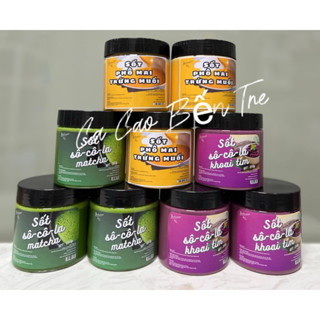 sốt phết soocla matcha+sốt socola khoai tím+sốt phô mai trứng muối (500g) (Bến Tre Cocoas)