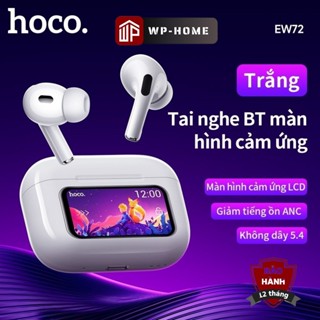 Tai Nghe Bluetooth Hoco EW72 Màn Hình Cảm Ứng Điều Khiển - Tai Nghe Không Dây Chống Ồn ANC Có Mic Đàm Thoại BH 12 Tháng