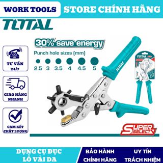 ĐỒ NGHỀ TOTAL Kìm bấm lỗ vải da THT33526