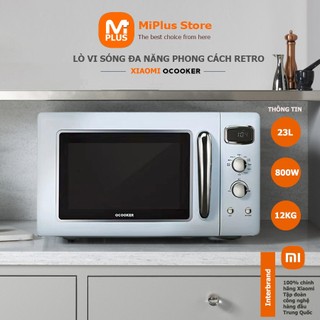 Lò vi sóng cổ điển Xiaomi Qcooker CR-WB2301 phong cách vintage retro dung tích 23L 800W hàng chính hãng