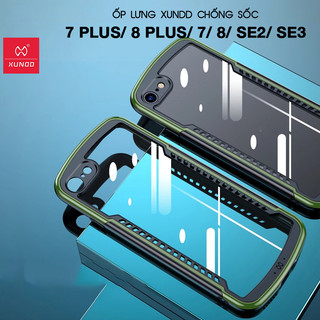 [Hỏa Tốc HCM] Ốp lưng XUNDD iPhone 7+/ 8 Plus, iPhone 7/ 8/ SE 2/ SE 3 (ALPHA SERIES) -Lưng trong, Chống sốc, Cạnh màu