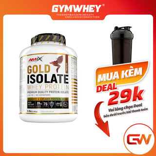 Amix gold isolate whey protein 5lbs sữa hỗ trợ tăng cơ bắp - 76 lần dùng