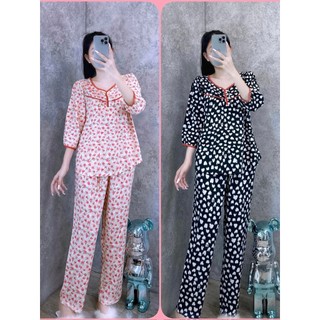 Đồ bộ tole nữ, bộ lanh mặc nhà cao cấp quần dài, áo tay lỡ VNXK chất tole 2 da siêu mát SHOP5SAO (50-75kg)