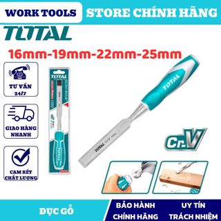 ĐỒ NGHỀ TOTAL Đục gỗ 16MM THT41166/ 19MM THT41196/ 22MM THT41226/ 25MM THT41256