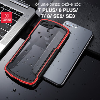 [Hỏa Tốc HCM] Ốp lưng XUNDD iPhone 7+/ 8 Plus, iPhone 7/ 8/ SE 2/ SE 3 (ALPHA SERIES) - Lưng trong, Chống sốc, Cạnh màu
