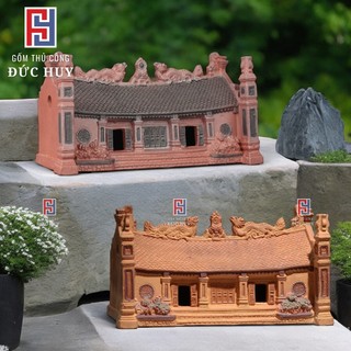 Mô hình gốm Ngôi Đình - trang trí tiểu cảnh -trang trí bể cá