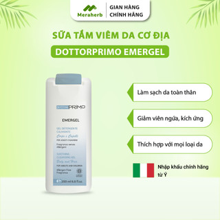 Sữa Tắm Hữu Cơ Cho Người Bị Chàm Và Viêm Da Cơ Địa DottorPrimo Emergel 200ml