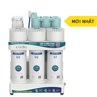 Máy lọc nước thông minh để gầm Karofi KAQU95 10 cấp lọc bảo hành 36 tháng