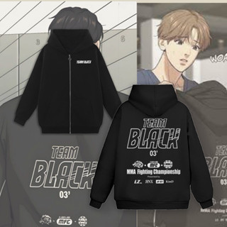  ADTStore x Aó hoodie mũ TEAM BLACK Manhwa Jinx Outfit Joo nam nữ đủ size cực đẹp 