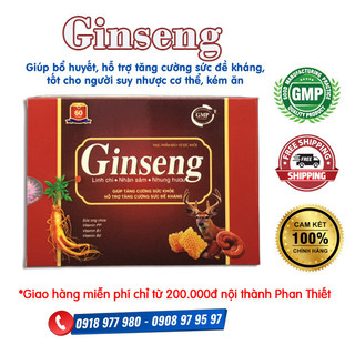 Bồi bổ cơ thể GINSENG Linh Chi - tăng cường sức khỏe, tốt cho người suy nhược, biếng ăn.