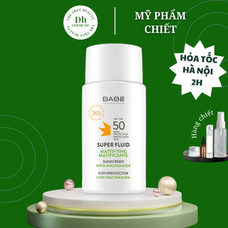 Kem Chống Nắng Kiềm Dầu BABE Super Fluid Mattifying Sunscreen SPF 50