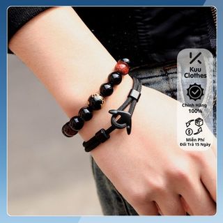 Vòng tay nam dây đeo Cá Voi May Mắn Cá Tính Chất Kuu Clothes Nhiều Màu Độc Đáo - Lắc Tay Nam Chất Liệu Đẹp Dây Bền Bỉ