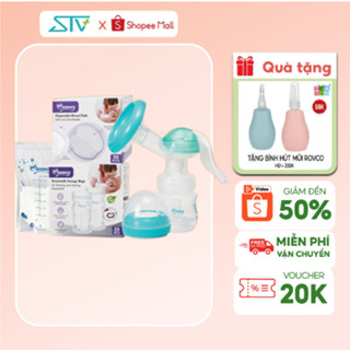 Combo Máy Hút Sữa Cầm Tay Momeasy + 1 Hộp 25 Túi Trữ Sữa Momeasy + 1 Hộp Miếng Lót Thấm Sữa Momeasy