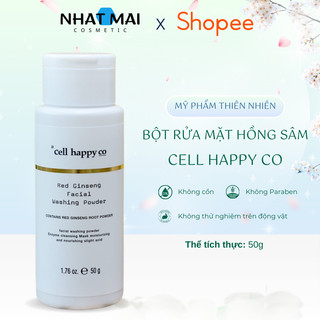 Bột rửa mặt hồng sâm Cell Happy Co dành cho da dầu mụn, nâng tone da - 50g