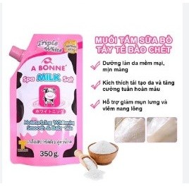 Muối tắm bò hồng thái lan - bịch 350g