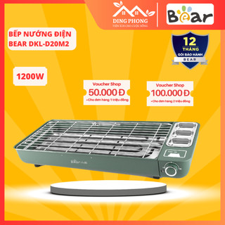  Bếp nướng điện Bear DKL-D20M2 Bếp nướng điện BBQ 2000W Chính hãng VN BH 12T GIa dụng Đình Phong 