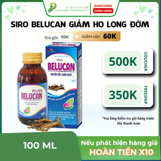 Siro ho Belucan giảm ho, siro ho bổ phế, hỗ trợ hệ miễn dịch
