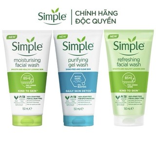 Sữa rửa mặt simple refreshing facial wash 150ml