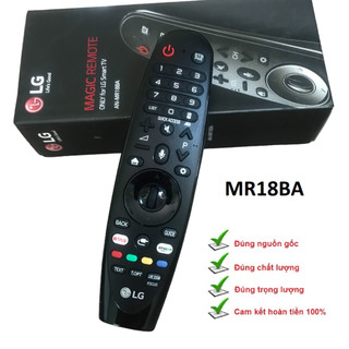 Điều khiển tivi LG giọng nói AN-MR18BA hàng chính hãng theo hộp bảo hành 6 tháng, MR18-tặng pin AA