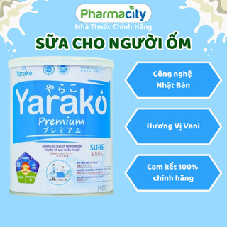 Sữa Bột Dinh Dưỡng YARAKO PREMIUM SURE Dành Cho Người Mới Ốm Dậy Trước Và Sau Phẫu Thuật  400g/900g