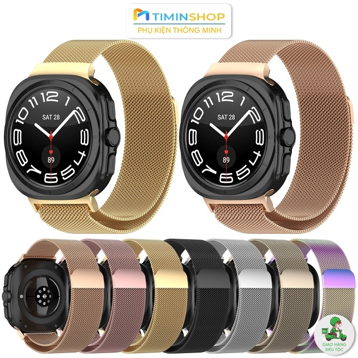 Dây Samsung Watch Ultra/ Ultra 2 2025/ Ultra 2 2026 - Thép, khóa nam châm (DTSU)