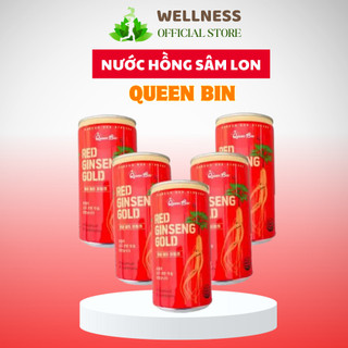 Nước hồng sâm lon queen bin korean red ginseng gold - date 2026 thùng 30 lon - chuẩn hàn quốc