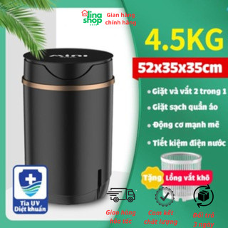Máy giặt mini DEKE XPB-10 xoáy cực mạnh đảo chiều giặt 4kg quần áo