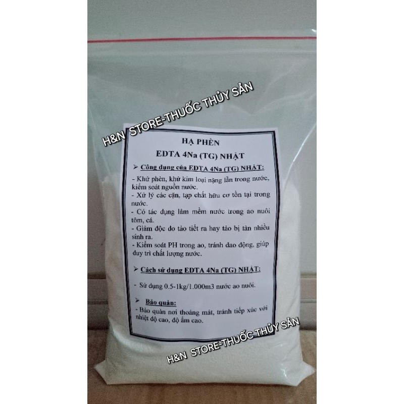 EDTA 4Na (TG) NHẬT TÚI 1KG - HẠ PHÈN, XỬ LÝ NƯỚC AO NUÔI