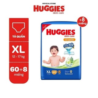 Tả quần huggies skincare size XL 68 miếng Mẫu mới