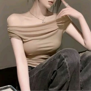 Áo trể vai nữ. áo kiểu lệch vai sang trọng , thanh lịch