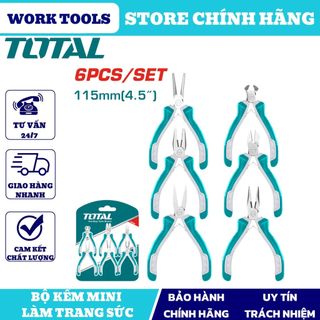 Đồ nghề total bộ 6 kềm mini làm trang sức tht1k0511