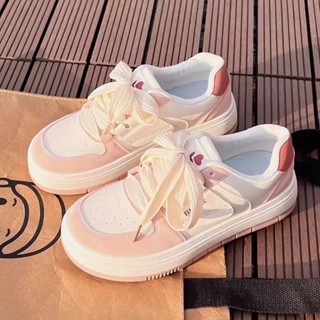 Phụ nữ Xinh đẹp Giày thể thao da Chống trượt Chống mài mòn Tiện nghi đáy dày Giày nữ