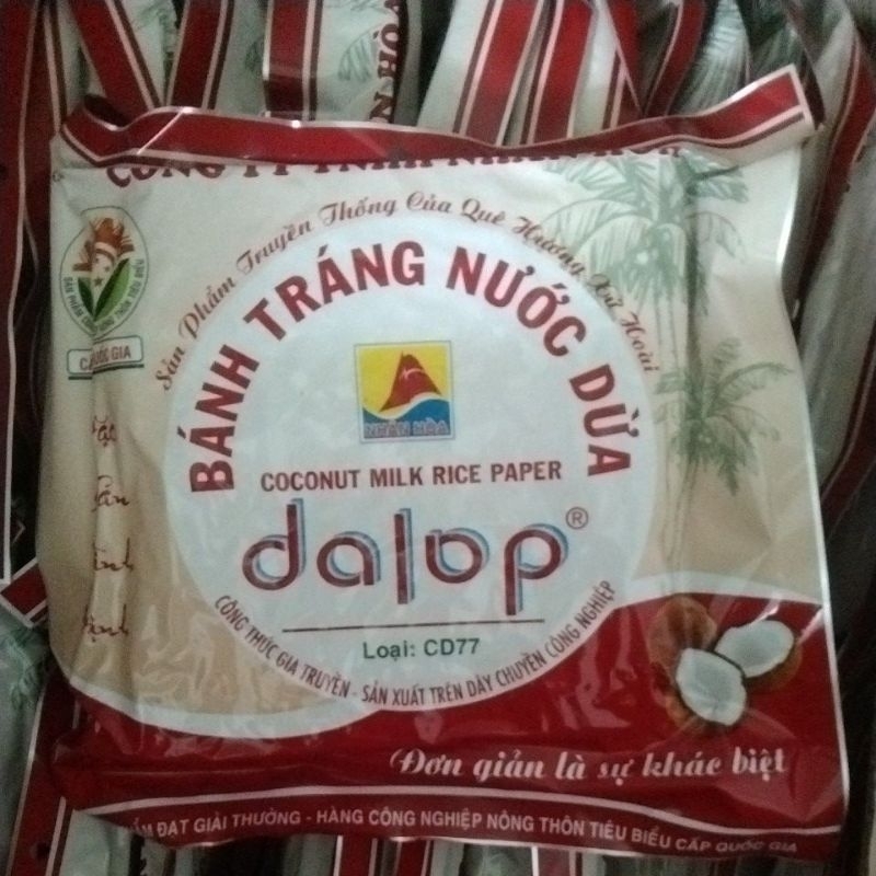 Bánh tráng nước dừa dalop