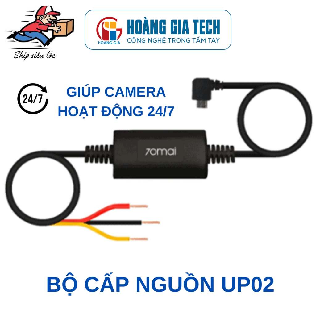 Bộ Kit nguồn 70mai UP02, UP03, UP04 và UP06 xem online đấu điện 24/24 cho camera hành trình - Hàng c