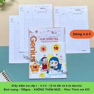 𝐆𝐢𝐚̂́𝐲 𝐤𝐢𝐞̂̉𝐦 𝐭𝐫𝐚 𝟒 𝐨̂𝐥𝐲 & 𝟓 𝐨̂𝐥𝐲 giá rẻ & chất lượng, viết ko nhòe, phúc thịnh, đl100gms - 423/426