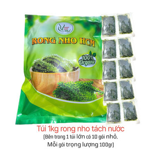 1kg rong nho tách nước = 10 gói rong nho tách nước