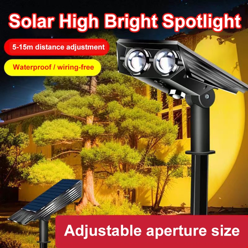 Đèn chiếu sáng mặt trời Ngoài trời Không thấm nước Ban công Vườn Bãi cỏ Phong cảnh Con đường Ánh sáng trang trí